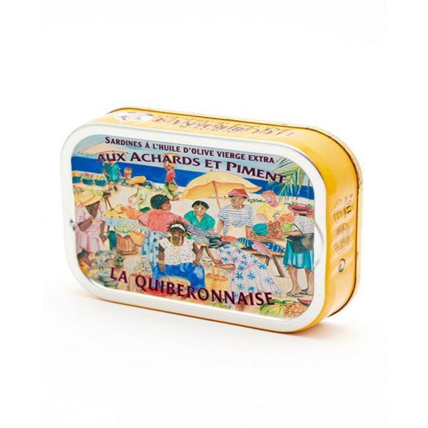 Bretonische Ölsardinen mit Gurke + Chili