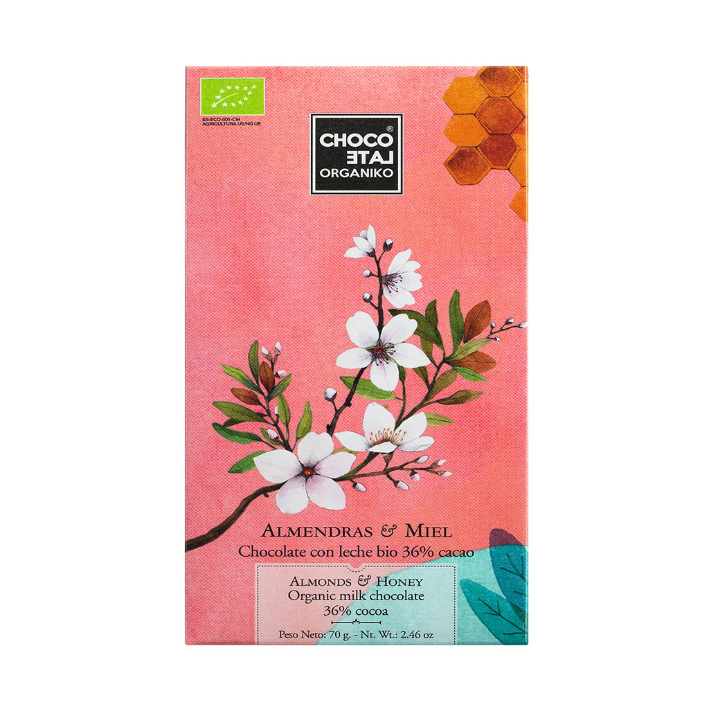 Bio Vollmilch-Schokolade - Almendras & Miel