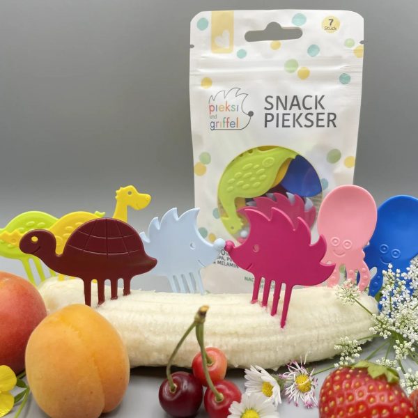 Snack Piekser 7er Set 'Happy Pieksis' - Pieksi und Griffel
